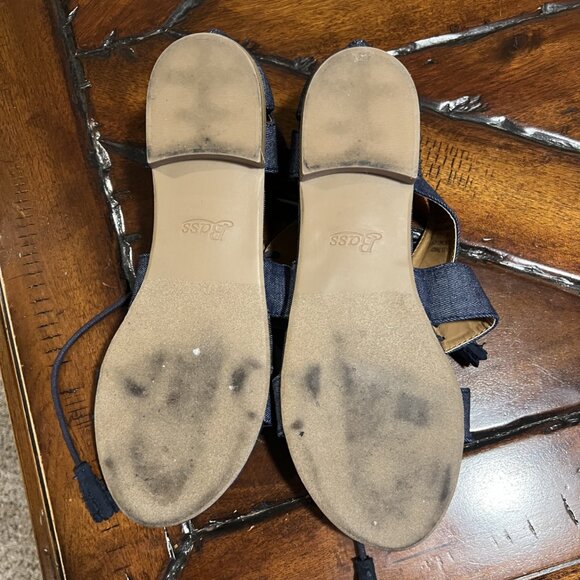 G.H. Bass Tandy Denim Lace-up Flat Sandal - Picture 5 of 7